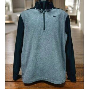 Nike Dri-Fit Mens Half-Zip Pullover Gray Jacket Medium